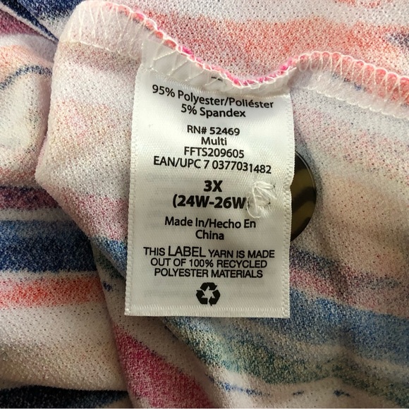 Terra & Sky Button Front Midi Skirt - 3X - Picture 7 of 9